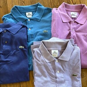 Lacoste Polo, size 7. Lot of 4.